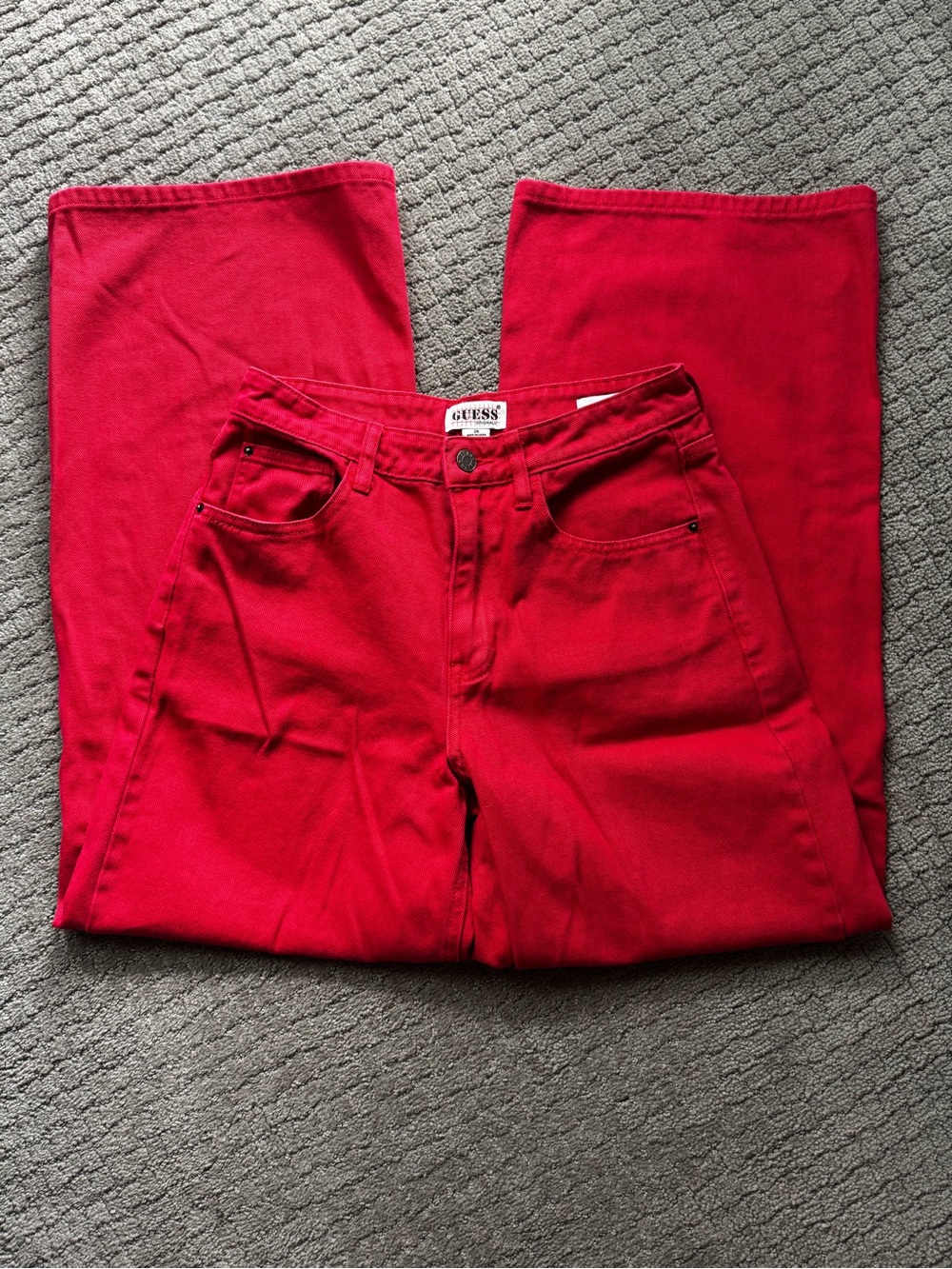GUESS Red Jeans - Bold Wide-Leg Style